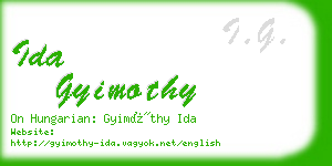 ida gyimothy business card